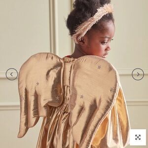 Meri Meri Gold Quilted Angel Wings Costume Nearly New